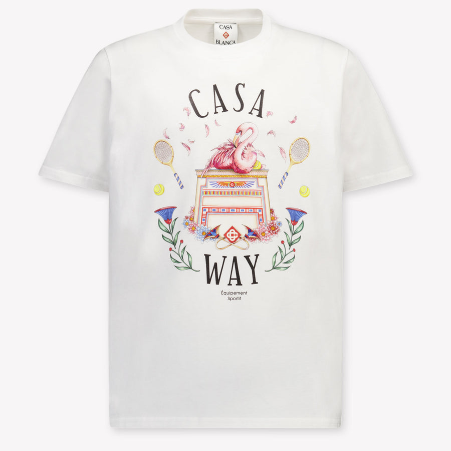 CASABLANCA Kids Unisex T-Shirt In White