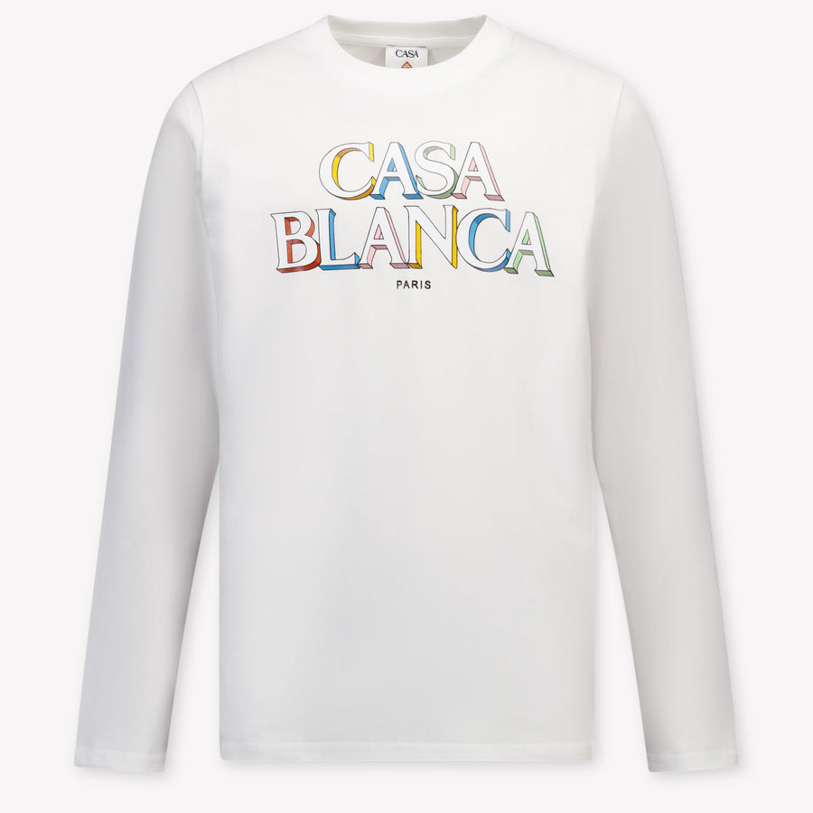 Casablanca Unisex Kids T-Shirt in White