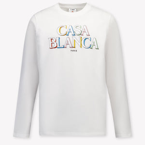 CASABLANCA Kids Unisex T-Shirt In White