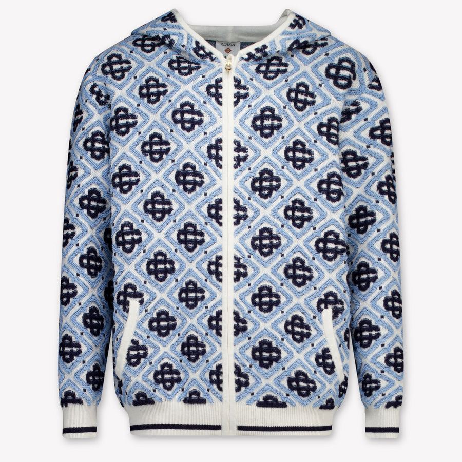 Casablanca Boys Cardigan in White
