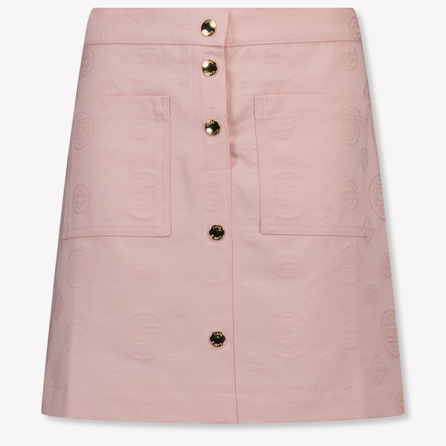 Casablanca Girls Skirt in Light Pink