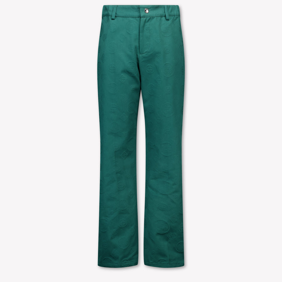 Casablanca Boys Trouser in Dark Green