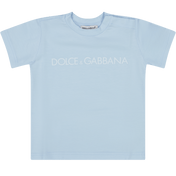 Dolce & Gabbana Bebek Unisex T-Shirt Açık Mavi