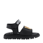 Moschino çocuk erkek sandaletler siyah