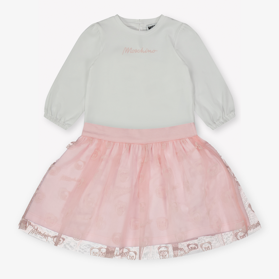 Moschino Baby Girls Set in White