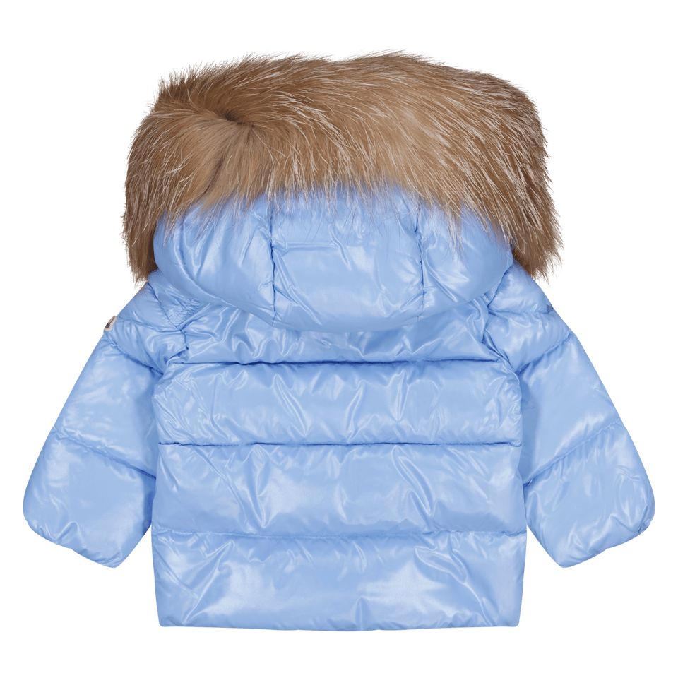 Moncler Baby Unisex Jas Licht Blauw