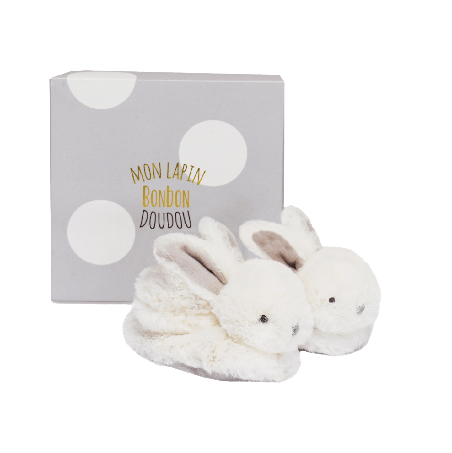 Doudou et Compagnie Baby Slofjes Off White ONE