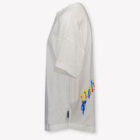 Palm Angels Kids Unisex T-Shirt In White