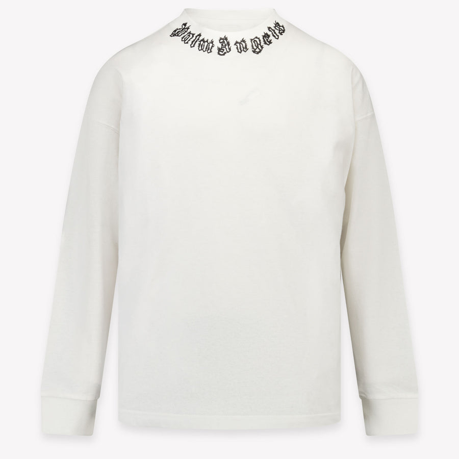 Palm Angels Unisex Kids T-Shirt in White
