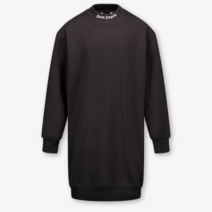 Palm Angels Kids Girls Dress In Black