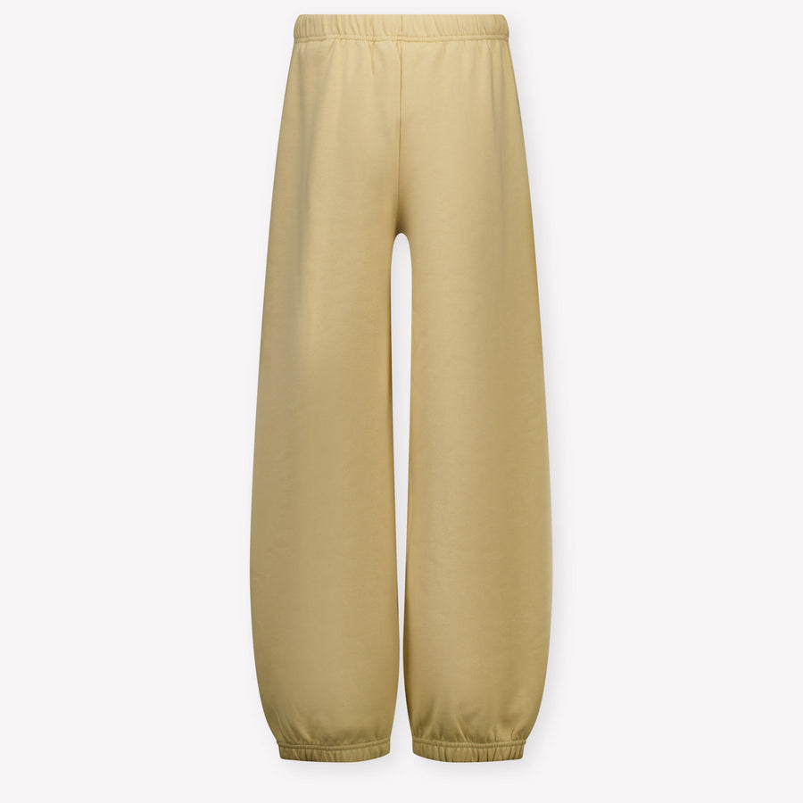 Palm Angels Kids Girls Pants In Beige