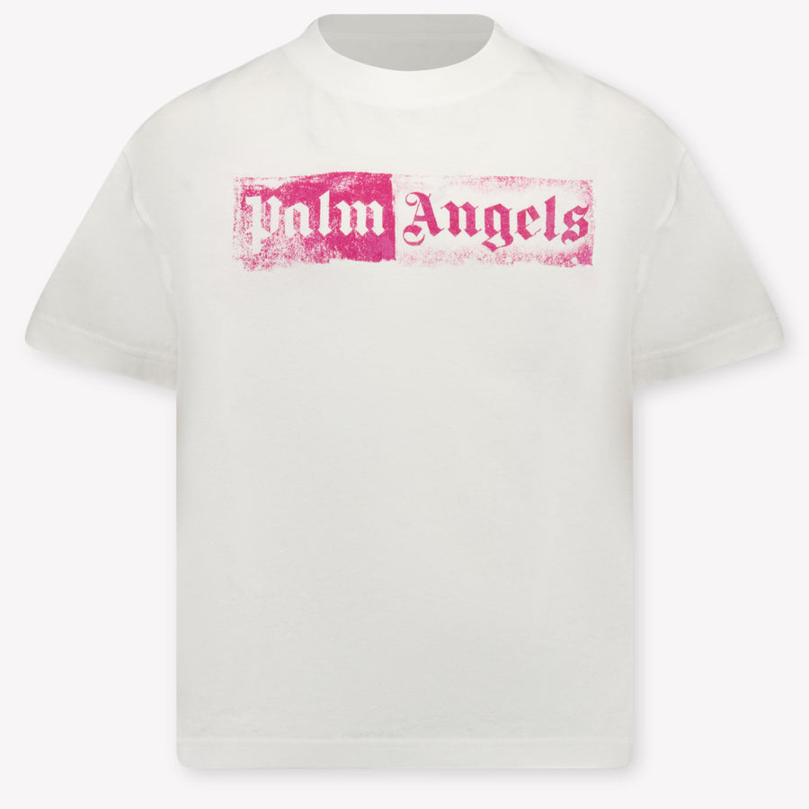 Palm Angels Girls T-Shirt in White