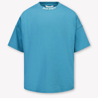 Palm Angels Kids Boys T-Shirt In Petrol