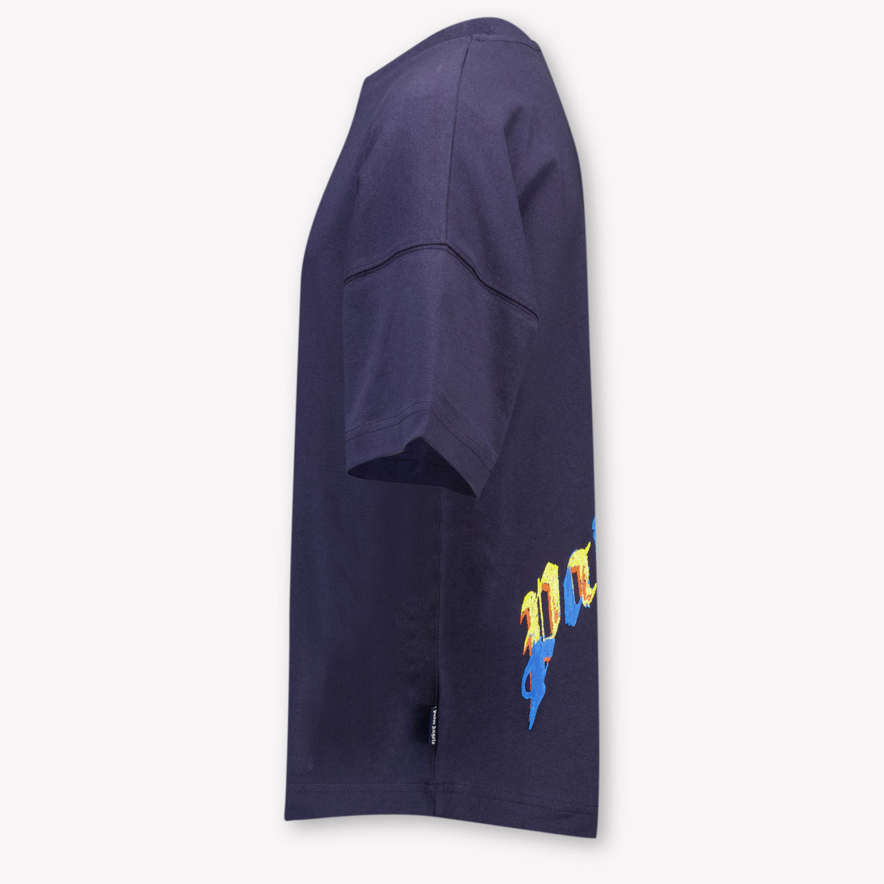Palm Angels Kids Unisex T-Shirt In Navy