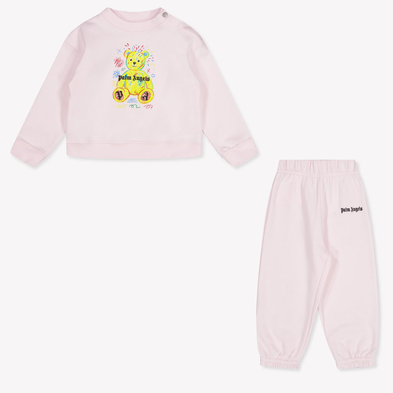 Palm Angels Baby Girls Jogging suit In Light Pink