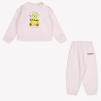 Palm Angels Baby Girls Jogging suit In Light Pink