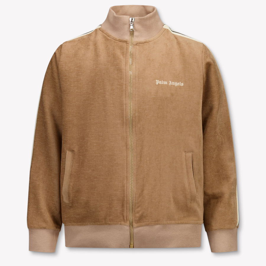 Palm Angels Unisex Kids Cardigan in Beige