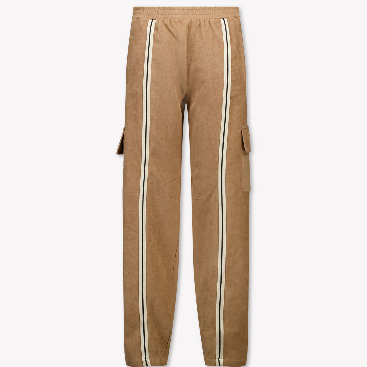 Palm Angels Kids Unisex Pants In Beige