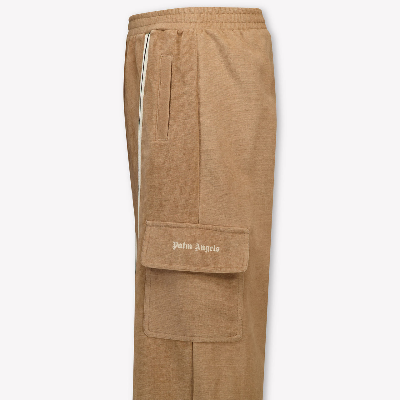 Palm Angels Kids Unisex Pants In Beige