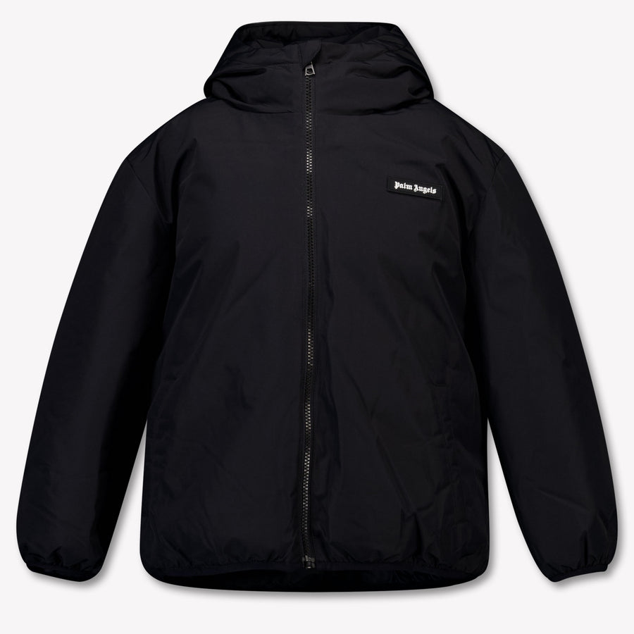 Palm Angels Boys Winter Jacket in Black