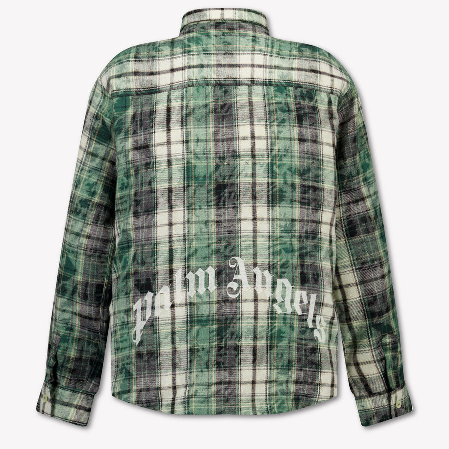 Palm Angels Kinder Jongens Blouse In Groen