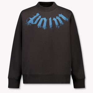 Palm Angels Kids Boys Sweater In Black