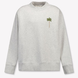 Palm Angels Kids Unisex Sweater In Gray