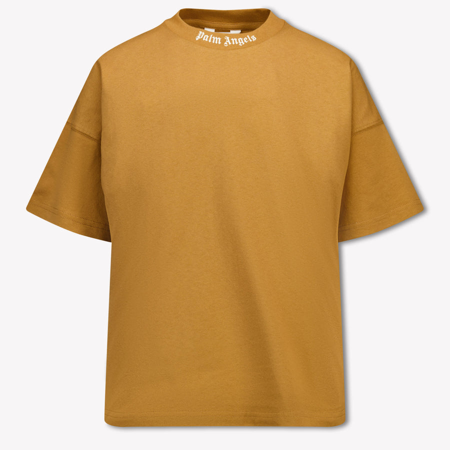 Palm Angels Kinder Jongens T-Shirt In Beige