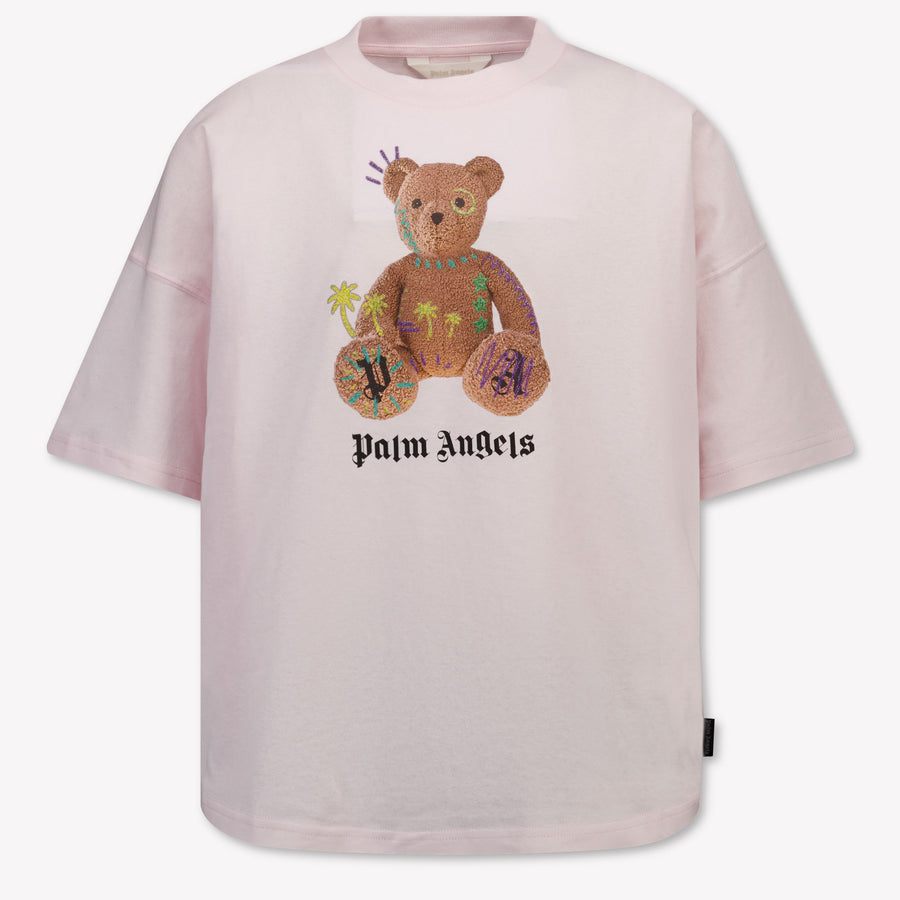 Palm Angels Kids Girls T-Shirt In Light Pink