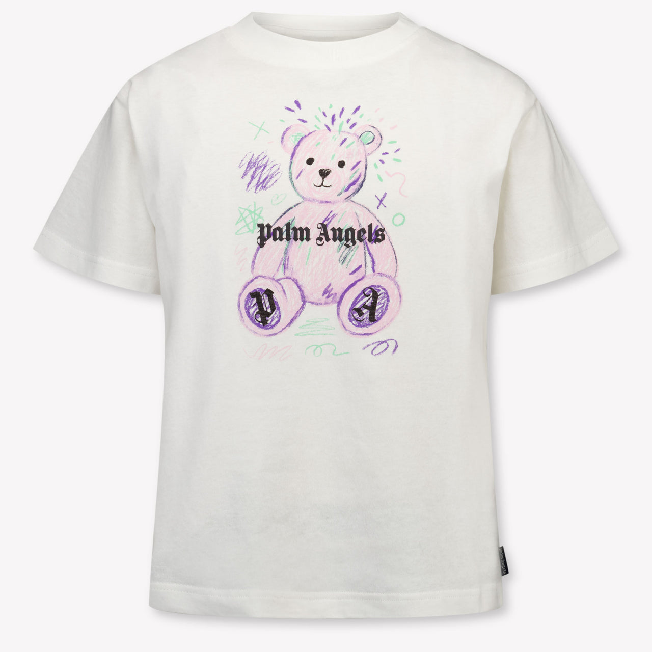 Palm Angels Kids Girls T-Shirt In White