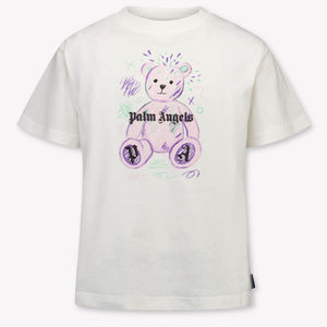 Palm Angels Kids Girls T-Shirt In White