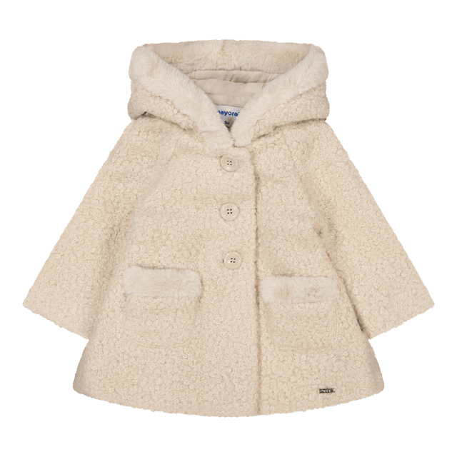 Mayoral Baby Girls Coat Beige