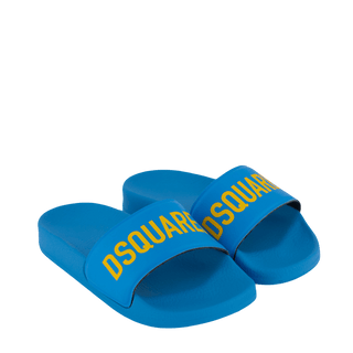 Dsquared2 Kids Unisex Flip-Flops Turquoise
