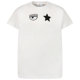 Chiara Ferragni Kids Girls T-Shirt White