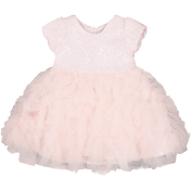 MonnaLisa Baby Girls Dress Light Pink