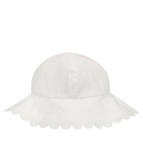 Chloe Baby Girls Hat White