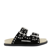 Dsquared2 tür unisex terlik siyah