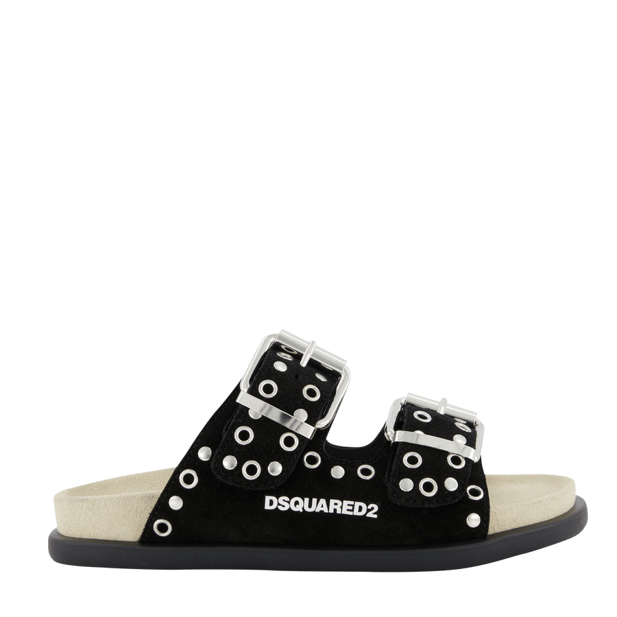 Dsquared2 Unisex Kids Slides Black