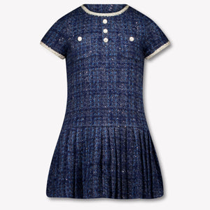 Prinsessefin Kids Girls Dress In Navy