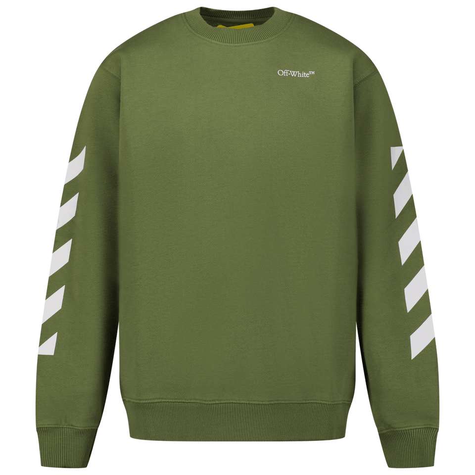 Off-White Kids Boys Sweater Army