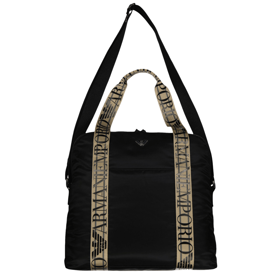 Armani Baby Unisex Diaper Bag Black