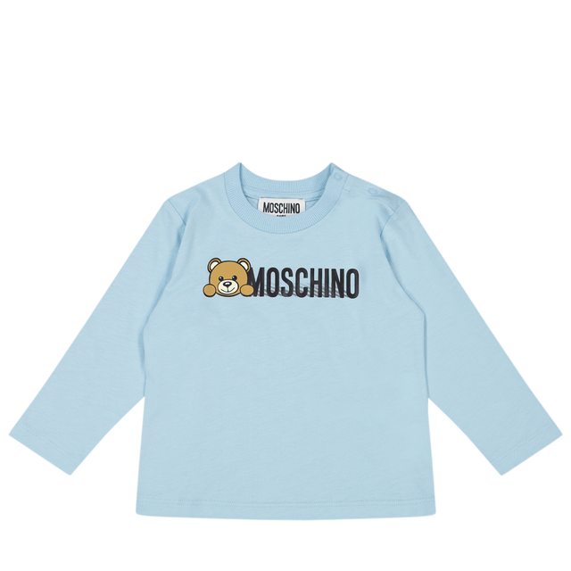 Moschino Baby Girls T-Shirt Light Blue