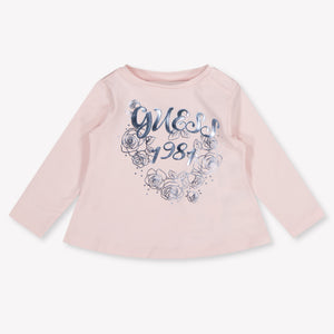 Guess Baby Girls T-Shirt in Light Pink