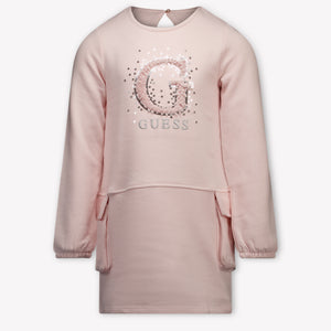 Guess Kinder Meisjes Jurk In Licht Roze