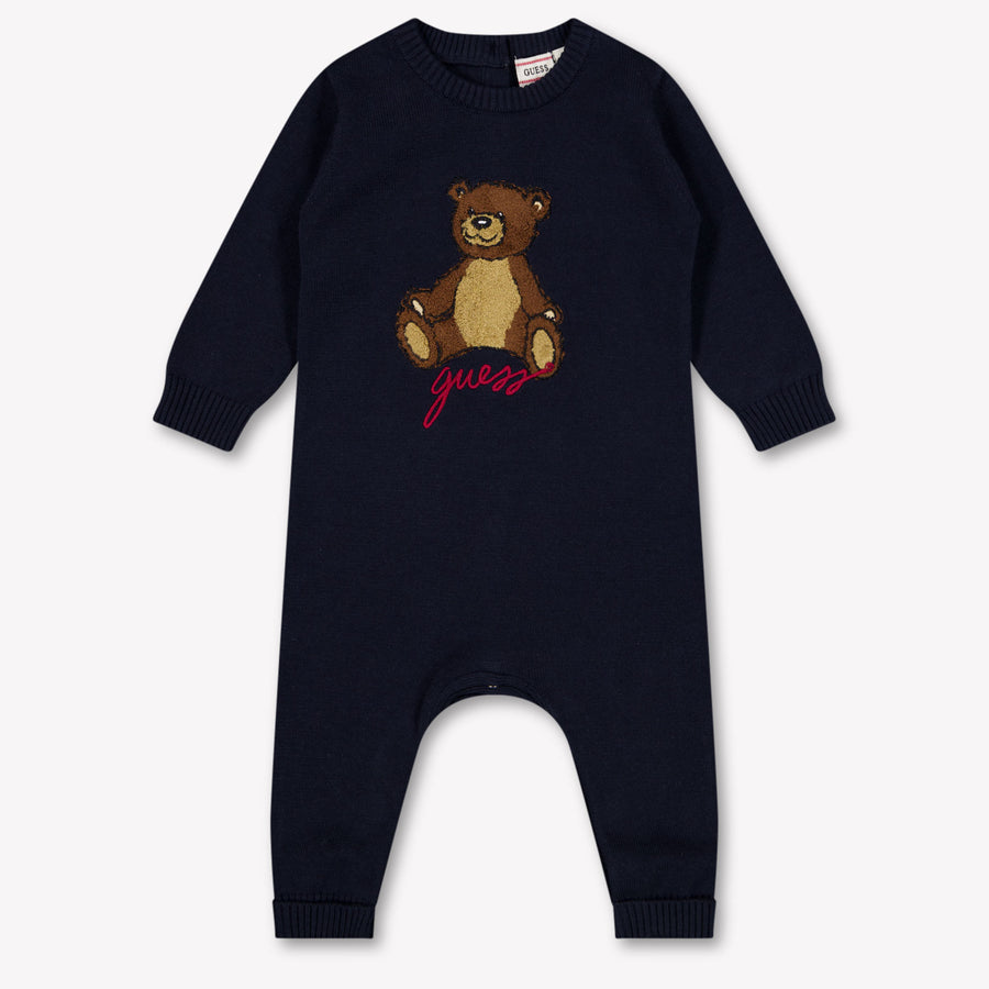 Guess Baby Boys Playsuit In Navy