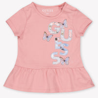 Guess Baby Girls Set In Old Pink