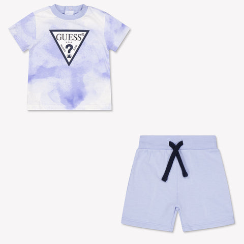 Guess Baby Jongens Setje In Licht Blauw
