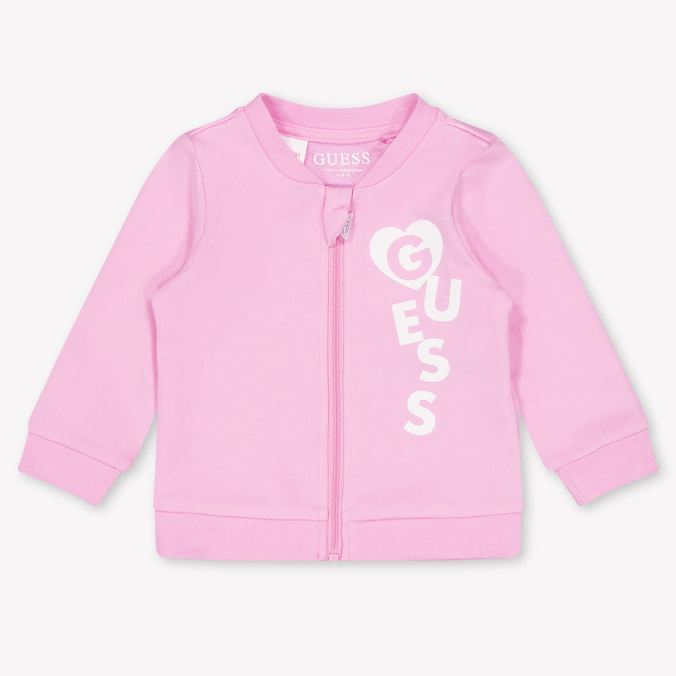 Guess Baby Girls Jogging suit In Pink