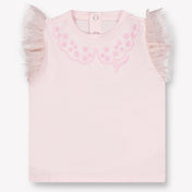 Guess Baby Girls T-Shirt In Light Pink