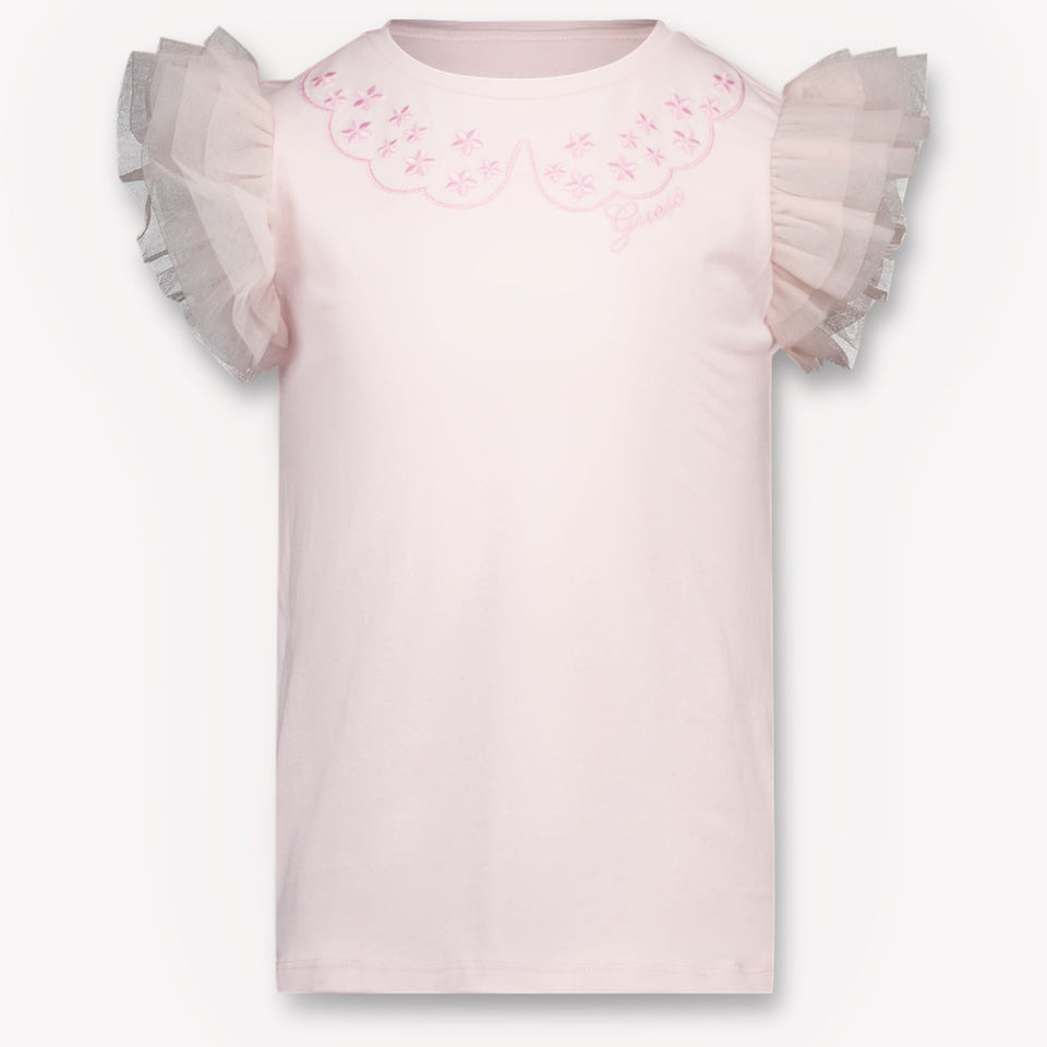 Guess Kids Girls T-Shirt In Light Pink